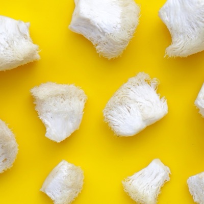 Lion’s mane mushrooms, one of the six functional mushrooms covered in the certification.
